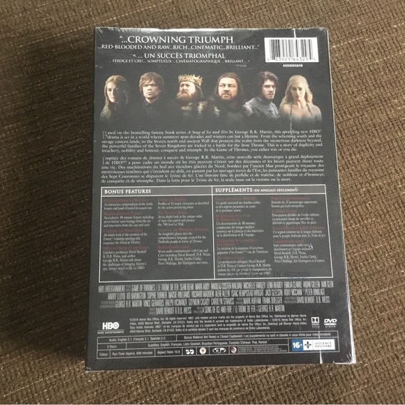 Unopened Game of Thrones complete first season dvd set with Lord Varys Funko - Picture 2 of 3